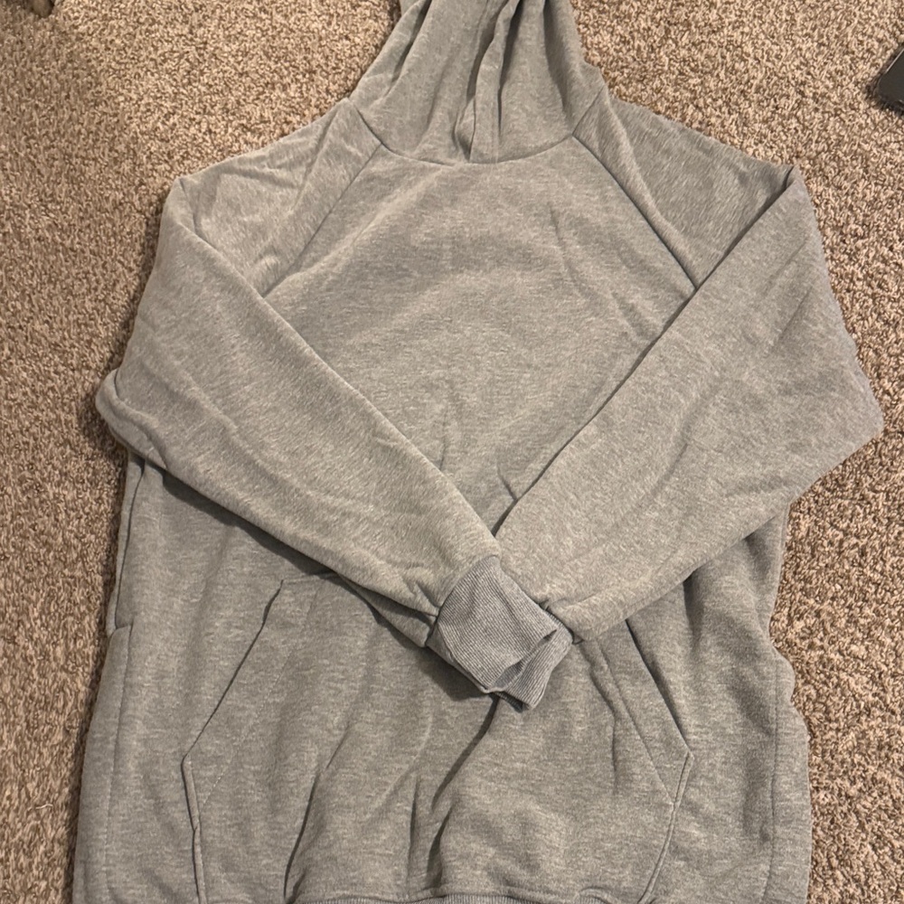 Gray Comfortable Hoodie Dress